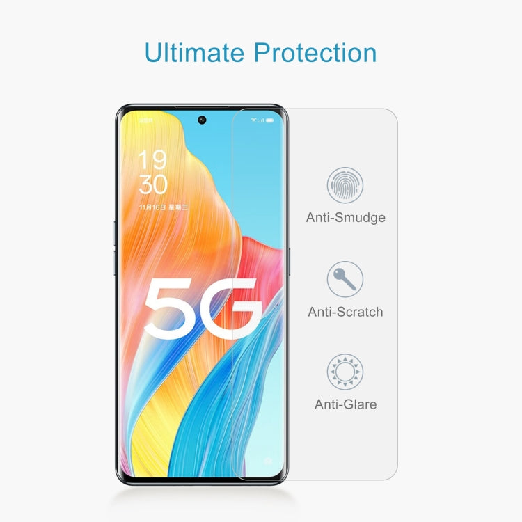 50pcs 0.26mm 9H 2.5D Tempered Glass Film, For OPPO A1 Pro / Reno8 T 5G (50 PCS), For Xiaomi Redmi 11A (50 PCS)