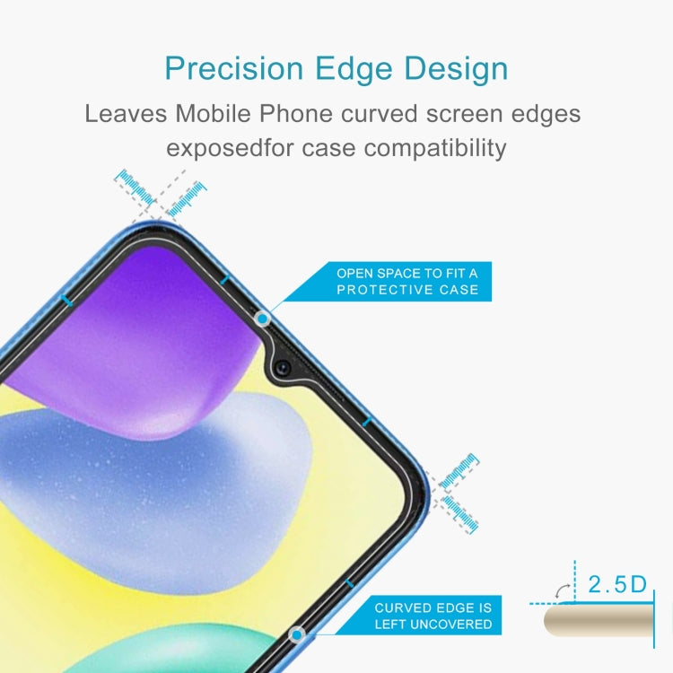 50pcs 0.26mm 9H 2.5D Tempered Glass Film