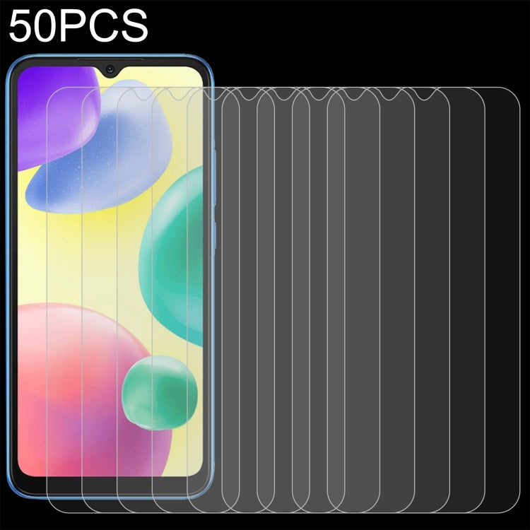 50pcs 0.26mm 9H 2.5D Tempered Glass Film, For OPPO A1 Pro / Reno8 T 5G (50 PCS), For Xiaomi Redmi 11A (50 PCS)