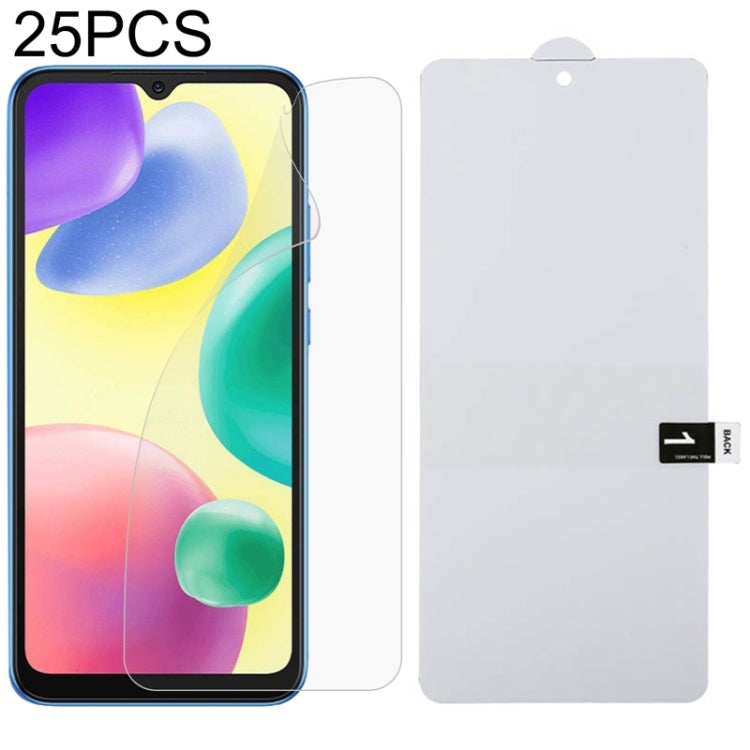 25pcs Full Screen Protector Explosion-proof Hydrogel Film, For OPPO A1 Pro / Reno8 T 5G (25 PCS), For Xiaomi Redmi 11A (25 PCS)