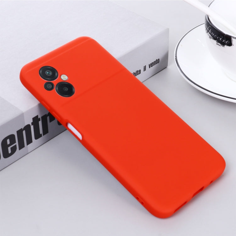 Solid Color Liquid Silicone Dropproof Full Coverage Protective Case, For Xiaomi Poco M5 4G / Redmi 11 Prime 4G