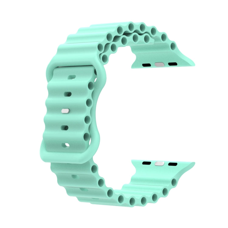 Ocean Style Silicone Watch Band, For Apple Watch Ultra 49mm / Series 8&amp;7 45mm / SE 2&amp;6&amp;SE&amp;5&amp;4 44mm / 3&amp;2&amp;1 42mm, For Apple Watch Series 8&amp;7 41mm / SE 2&amp;6&amp;SE&amp;5&amp;4 40mm / 3&amp;2&amp;1 38mm
