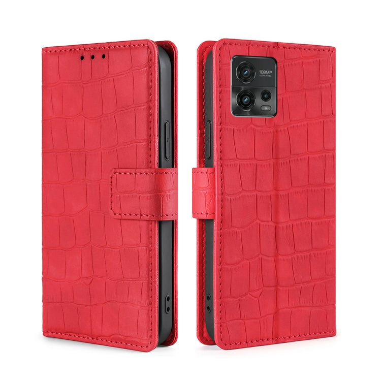 Skin Feel Crocodile Magnetic Clasp Leather Phone Case