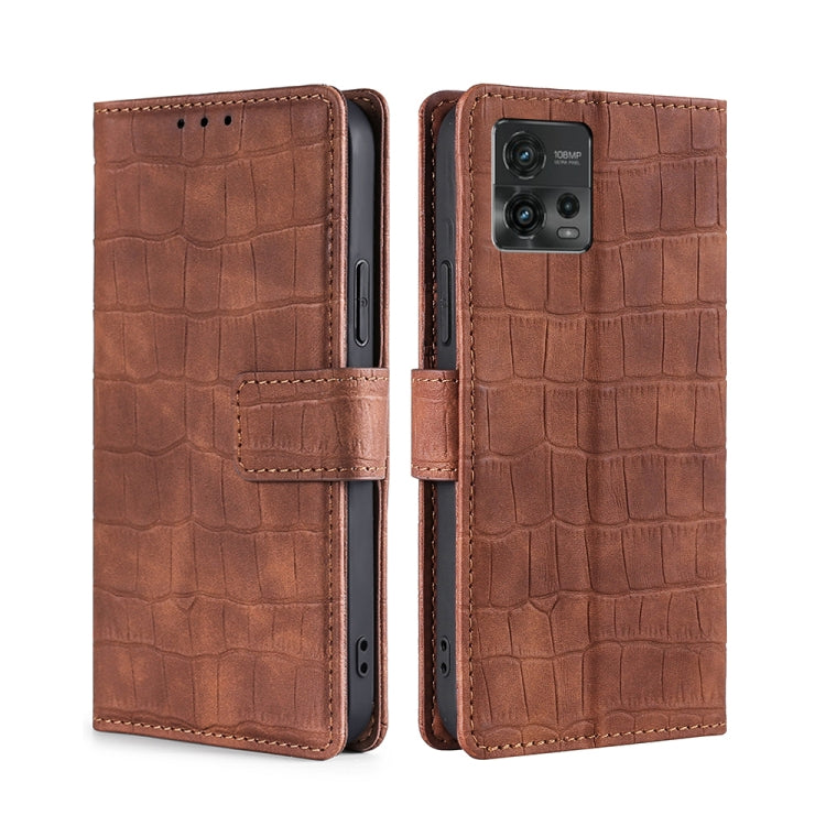 Skin Feel Crocodile Magnetic Clasp Leather Phone Case