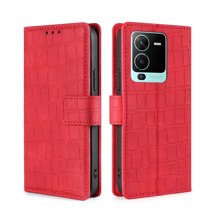 Skin Feel Crocodile Magnetic Clasp Leather Phone Case