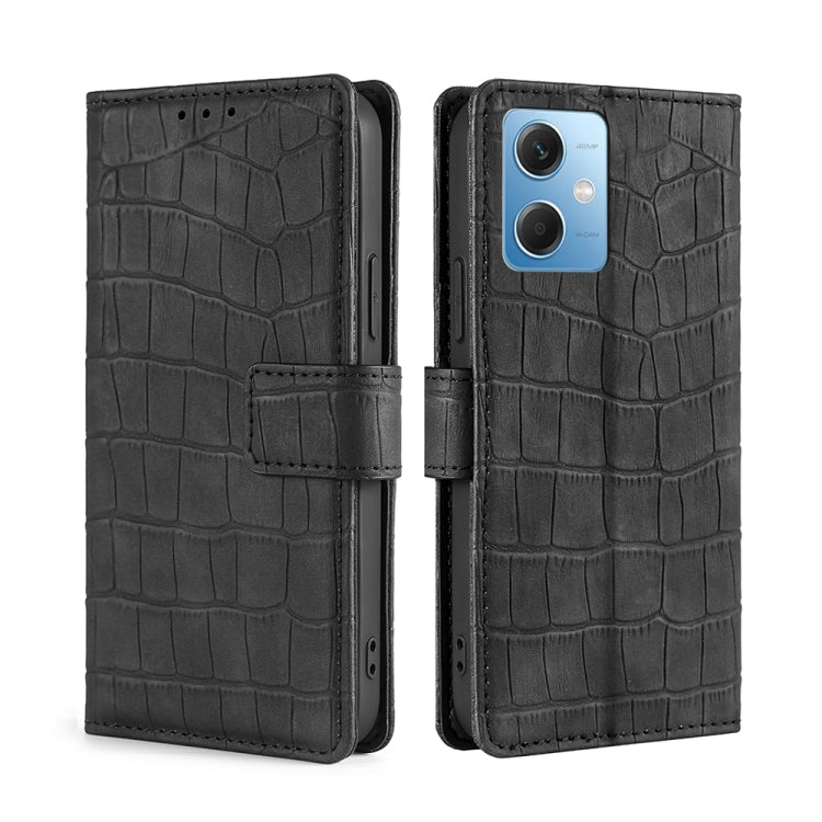 Skin Feel Crocodile Magnetic Clasp Leather Phone Case
