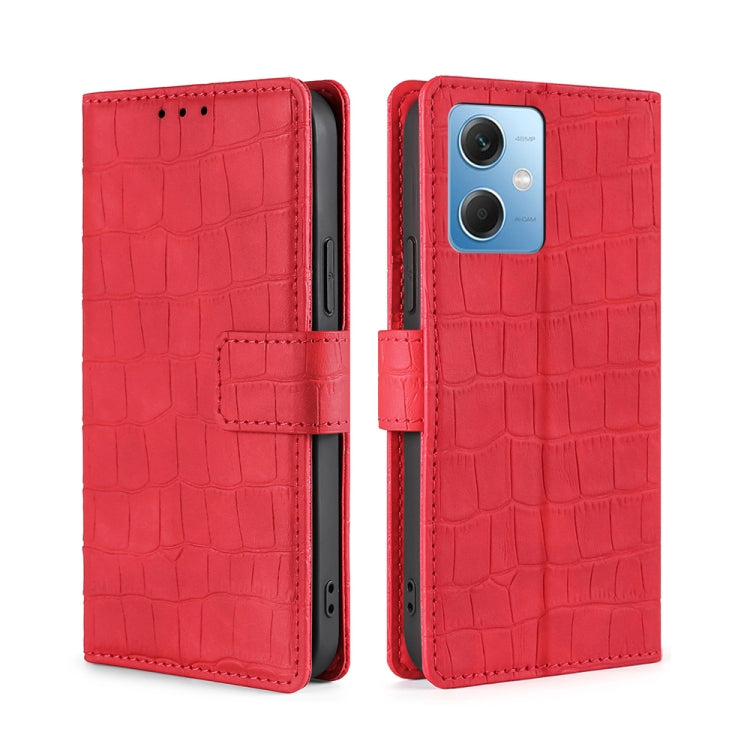 Skin Feel Crocodile Magnetic Clasp Leather Phone Case