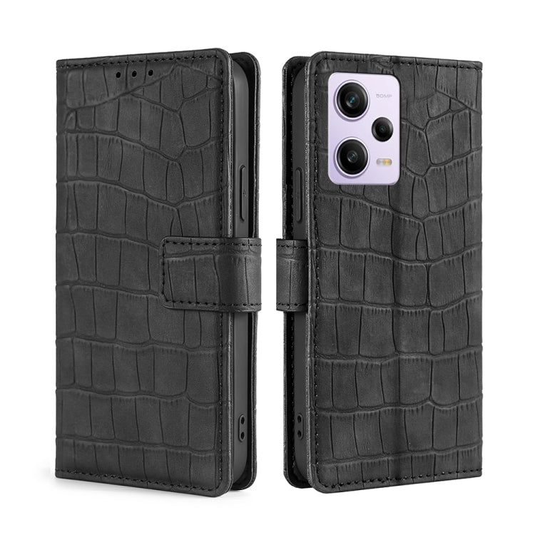 Skin Feel Crocodile Magnetic Clasp Leather Phone Case, For Motorola Moto G72 4G, For vivo V25 Pro 5G, For Xiaomi Redmi Note 12 China, For Xiaomi Redmi Note 12 Pro 5G China, For Xiaomi Redmi Note 12 Pro+ China, For Xiaomi Redmi A1+ 4G