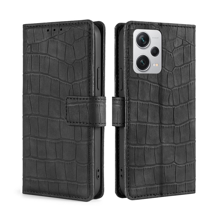 Skin Feel Crocodile Magnetic Clasp Leather Phone Case