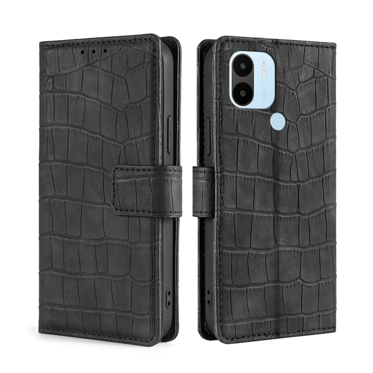 Skin Feel Crocodile Magnetic Clasp Leather Phone Case