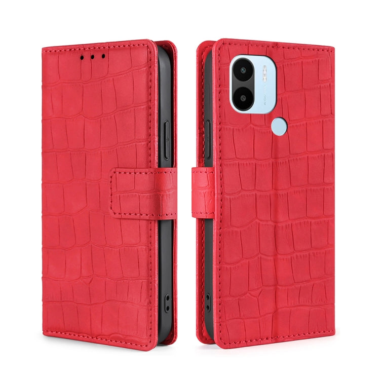 Skin Feel Crocodile Magnetic Clasp Leather Phone Case