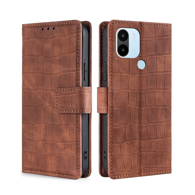 Skin Feel Crocodile Magnetic Clasp Leather Phone Case, For Motorola Moto G72 4G, For vivo V25 Pro 5G, For Xiaomi Redmi Note 12 China, For Xiaomi Redmi Note 12 Pro 5G China, For Xiaomi Redmi Note 12 Pro+ China, For Xiaomi Redmi A1+ 4G