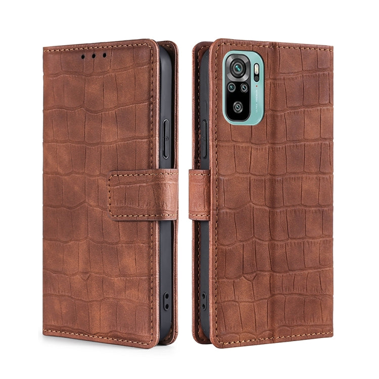 Skin Feel Crocodile Magnetic Clasp Leather Phone Case, For Motorola Moto G72 4G, For vivo V25 Pro 5G, For Xiaomi Redmi Note 12 China, For Xiaomi Redmi Note 12 Pro 5G China, For Xiaomi Redmi Note 12 Pro+ China, For Xiaomi Redmi A1+ 4G