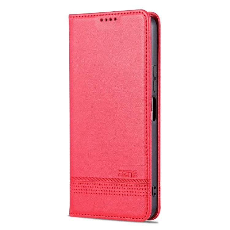 AZNS Magnetic Calf Texture Leather Phone Case