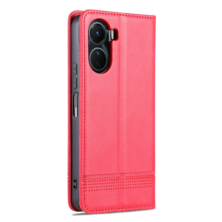 AZNS Magnetic Calf Texture Leather Phone Case