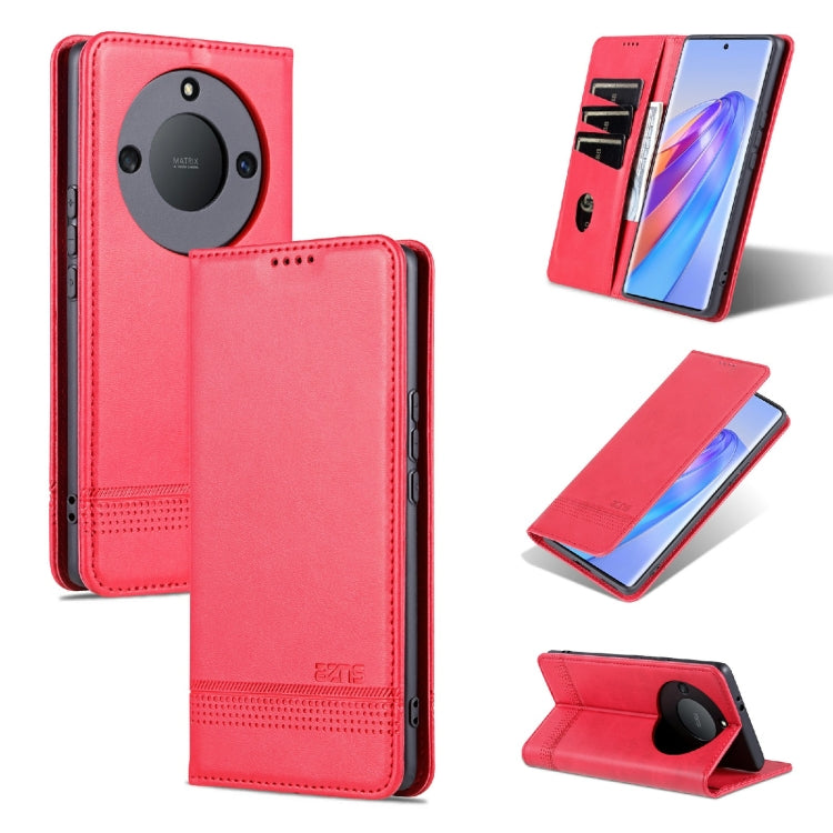 AZNS Magnetic Calf Texture Leather Phone Case