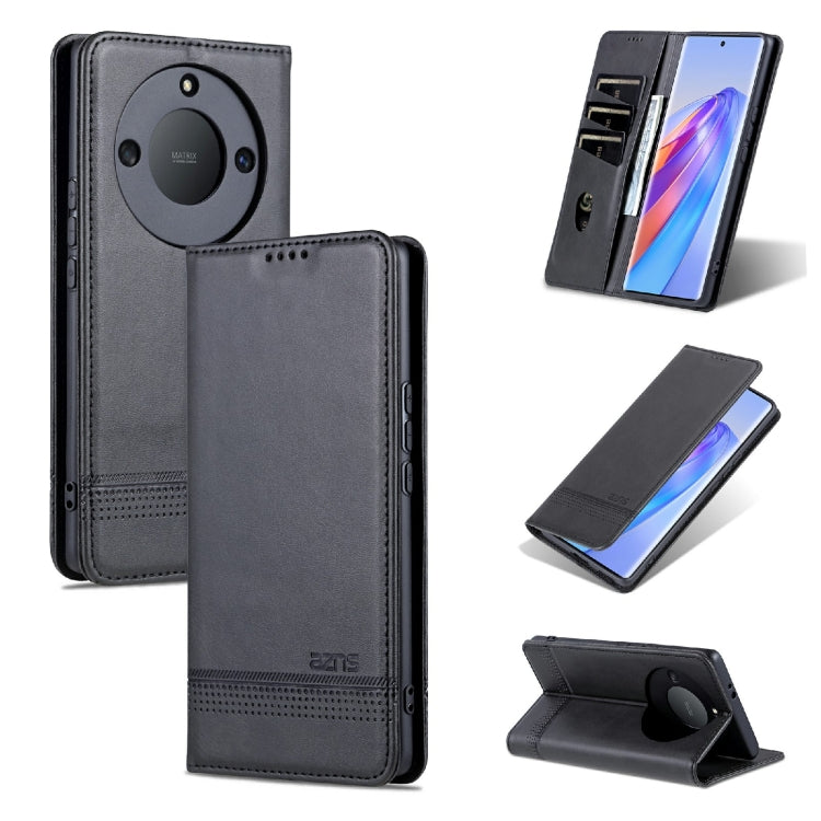 AZNS Magnetic Calf Texture Leather Phone Case, For vivo Y02s 4G/Y16 4G, For Honor X40