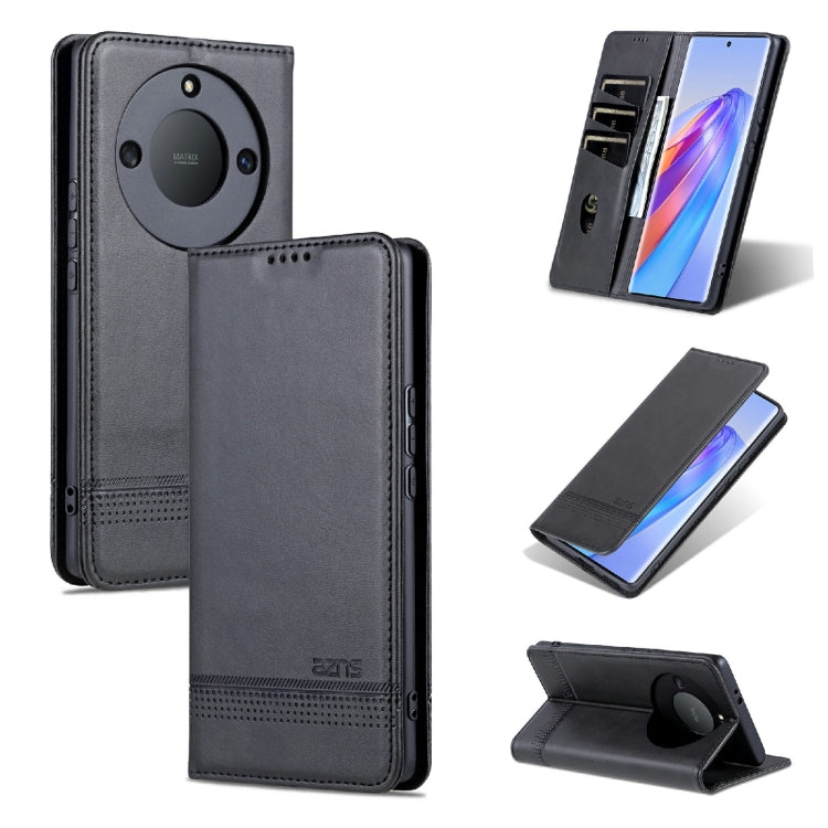 AZNS Magnetic Calf Texture Leather Phone Case