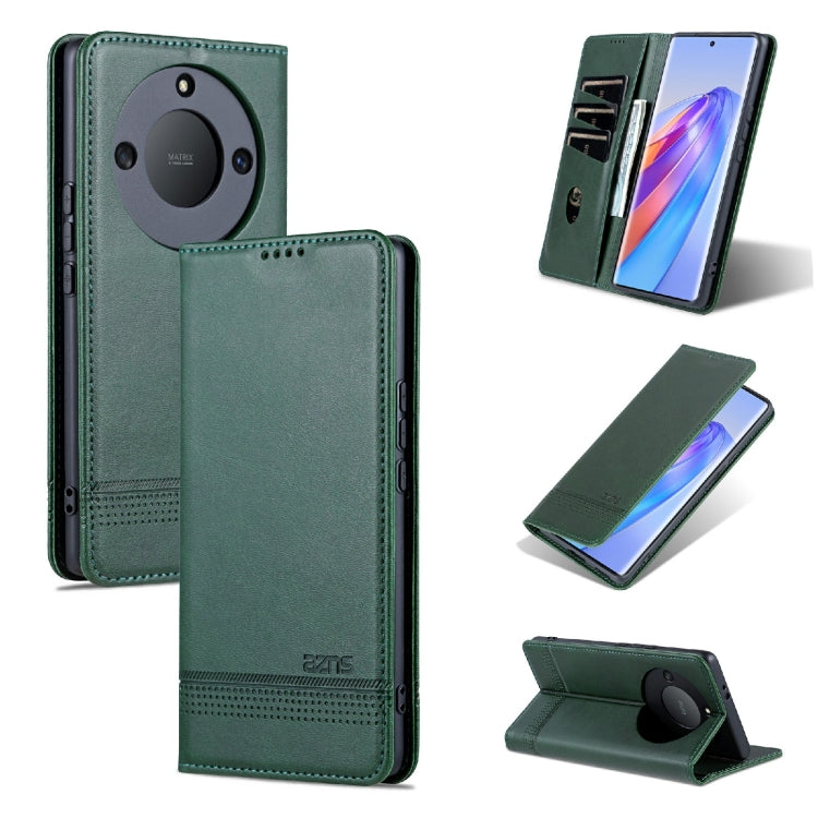 AZNS Magnetic Calf Texture Leather Phone Case