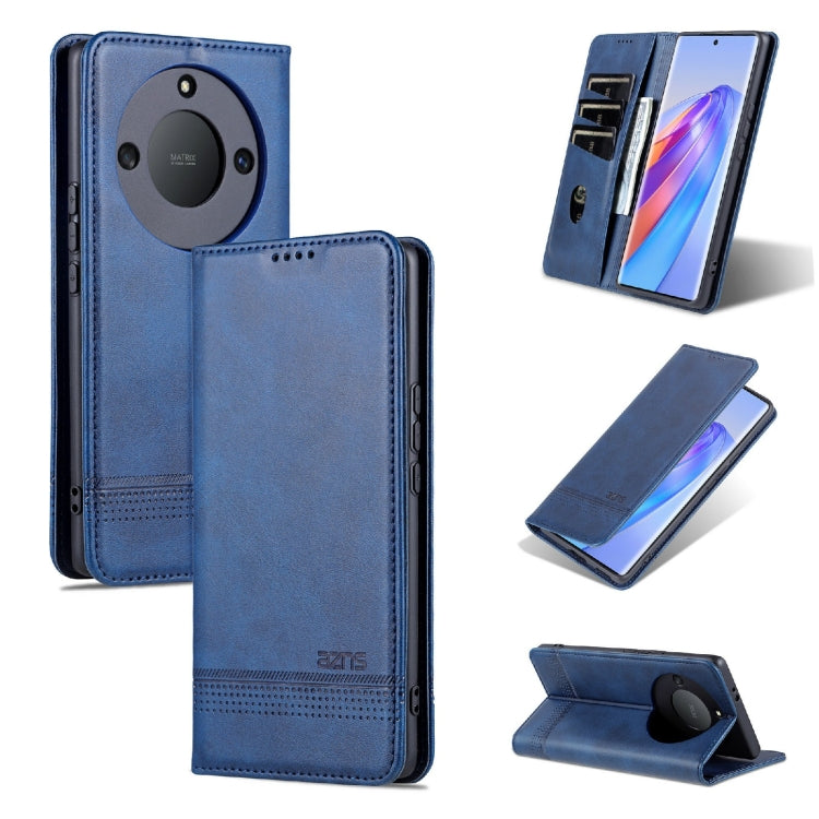AZNS Magnetic Calf Texture Leather Phone Case