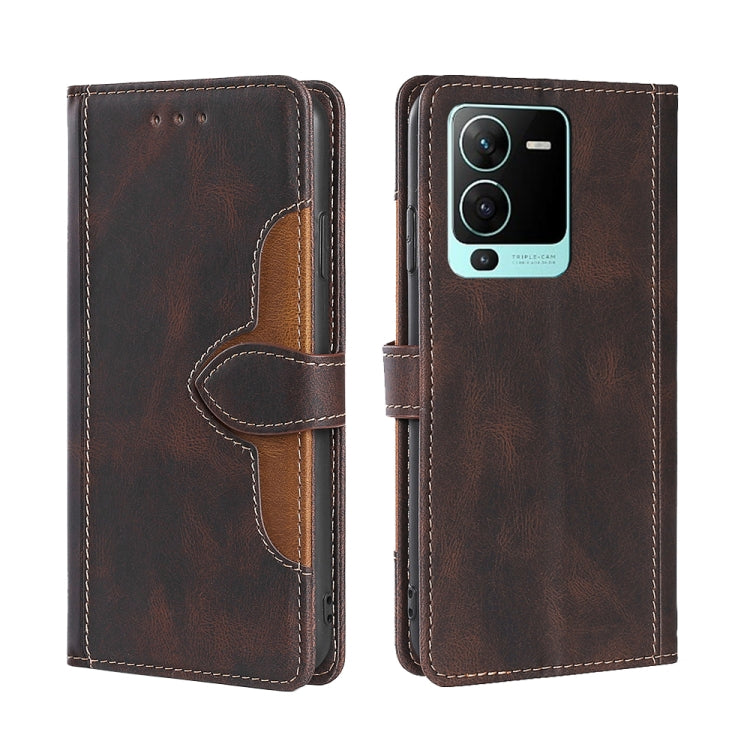 Skin Feel Magnetic Buckle Leather Phone Case