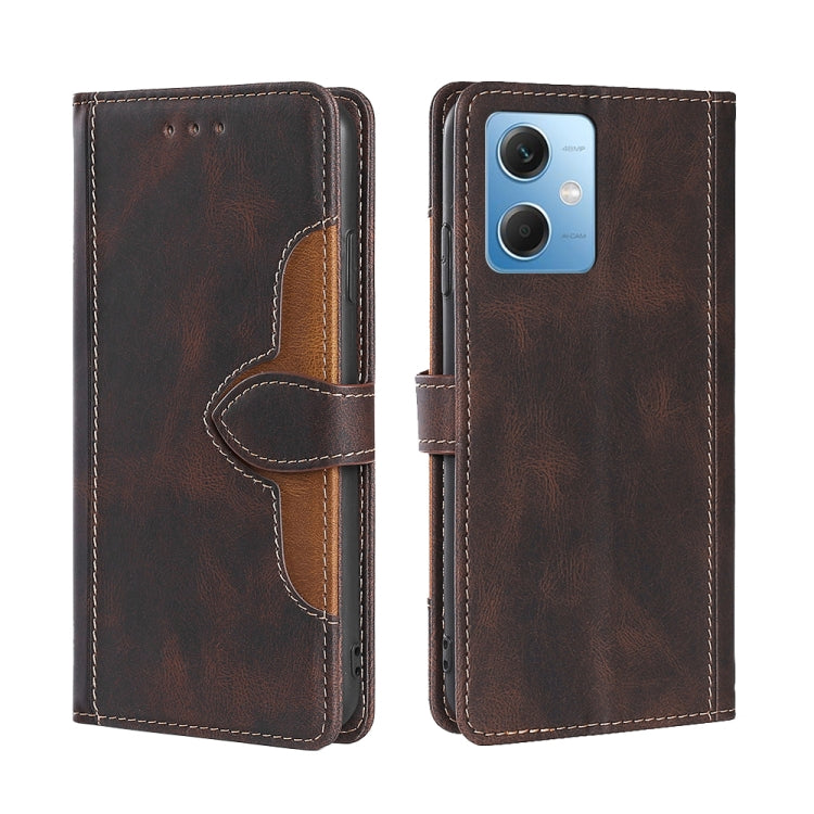 Skin Feel Magnetic Buckle Leather Phone Case