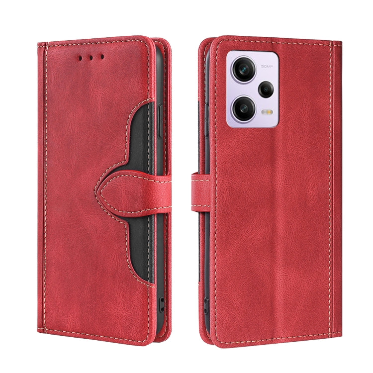 Skin Feel Magnetic Buckle Leather Phone Case, For Motorola Moto G72 4G, For vivo V25 Pro 5G, For Xiaomi Redmi Note 12 China, For Xiaomi Redmi Note 12 Pro 5G China, For Xiaomi Redmi Note 12 Pro+ China, For Xiaomi Redmi A1+ 4G