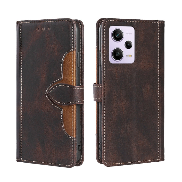 Skin Feel Magnetic Buckle Leather Phone Case