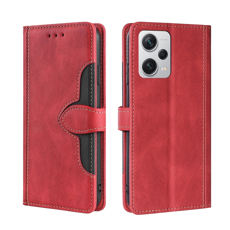 Skin Feel Magnetic Buckle Leather Phone Case