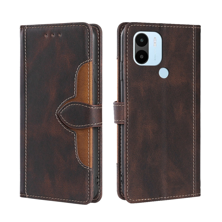 Skin Feel Magnetic Buckle Leather Phone Case, For Motorola Moto G72 4G, For vivo V25 Pro 5G, For Xiaomi Redmi Note 12 China, For Xiaomi Redmi Note 12 Pro 5G China, For Xiaomi Redmi Note 12 Pro+ China, For Xiaomi Redmi A1+ 4G