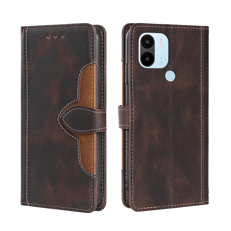 Skin Feel Magnetic Buckle Leather Phone Case