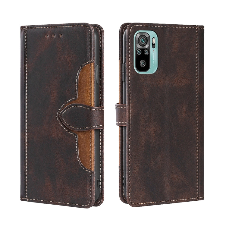 Skin Feel Magnetic Buckle Leather Phone Case