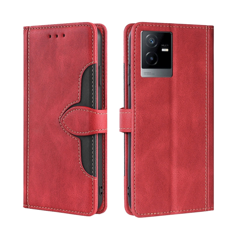Skin Feel Magnetic Buckle Leather Phone Case
