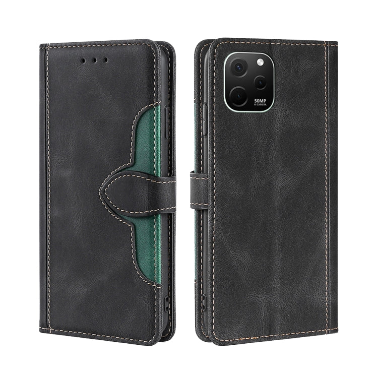 Skin Feel Magnetic Buckle Leather Phone Case