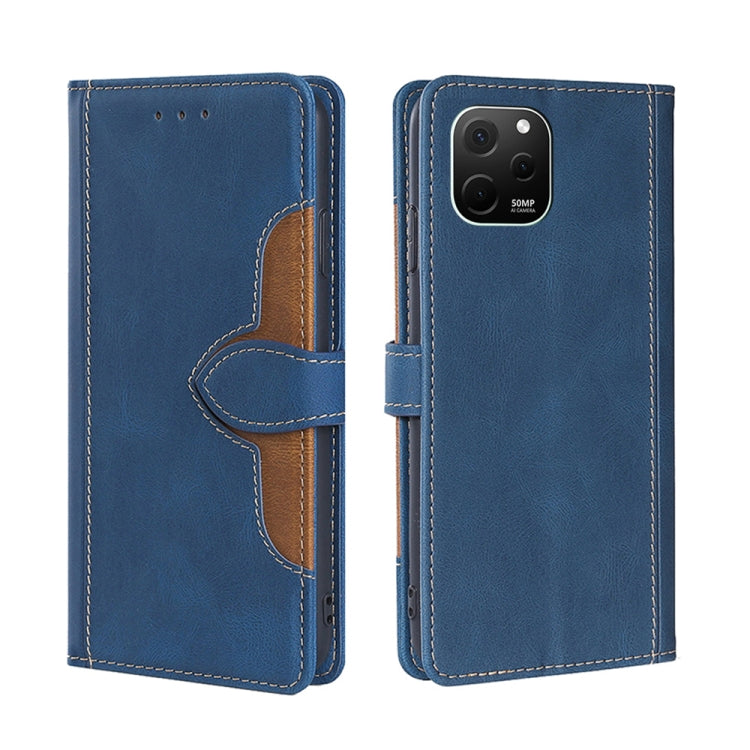 Skin Feel Magnetic Buckle Leather Phone Case