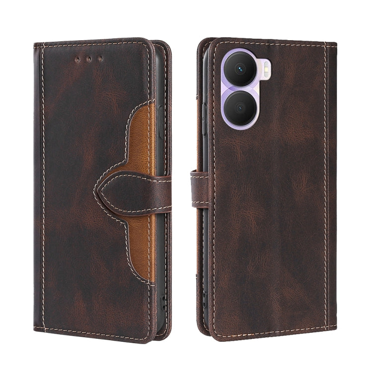 Skin Feel Magnetic Buckle Leather Phone Case