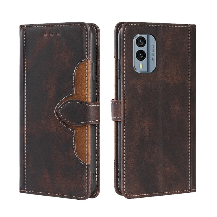 Skin Feel Magnetic Buckle Leather Phone Case