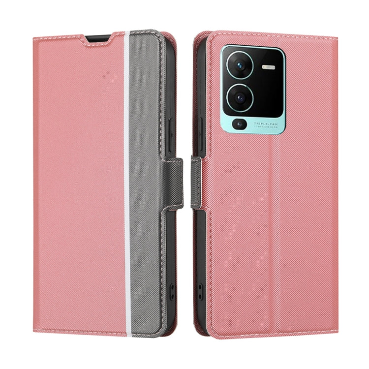 Twill Texture Side Button Leather Phone Case, For Motorola Moto G72 4G, For vivo V25 Pro 5G, For Xiaomi Redmi Note 12 China, For Xiaomi Redmi Note 12 Pro 5G China, For Xiaomi Redmi Note 12 Pro+ China, For Xiaomi Redmi A1+ 4G