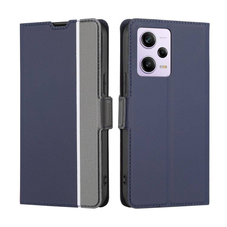 Twill Texture Side Button Leather Phone Case, For Motorola Moto G72 4G, For vivo V25 Pro 5G, For Xiaomi Redmi Note 12 China, For Xiaomi Redmi Note 12 Pro 5G China, For Xiaomi Redmi Note 12 Pro+ China, For Xiaomi Redmi A1+ 4G