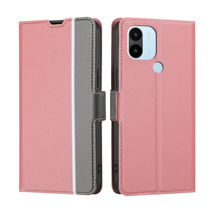 Twill Texture Side Button Leather Phone Case, For Motorola Moto G72 4G, For vivo V25 Pro 5G, For Xiaomi Redmi Note 12 China, For Xiaomi Redmi Note 12 Pro 5G China, For Xiaomi Redmi Note 12 Pro+ China, For Xiaomi Redmi A1+ 4G