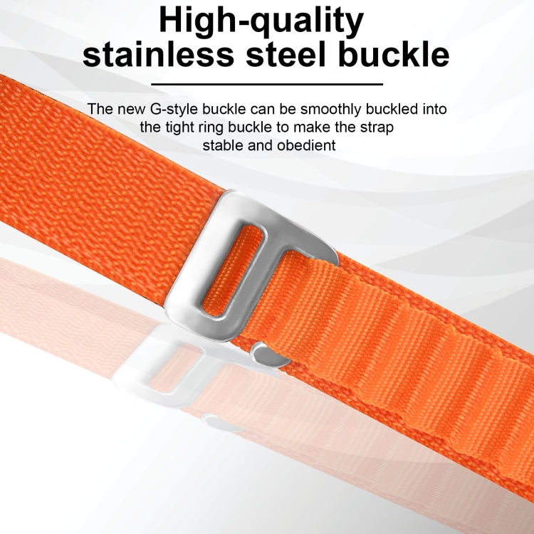 Silver Buckle Nylon Watch Band