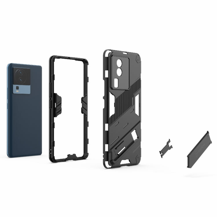 Punk Armor 2 in 1 PC + TPU Phone Case with Invisible Holder, For vivo iQOO Neo7, For Xiaomi Redmi Note 12 China / Note 12 5G India, For Xiaomi Redmi Note 12 Pro 5G China / Note 12 Pro 5G Speed, For Xiaomi Redmi Note 12 Pro+ China