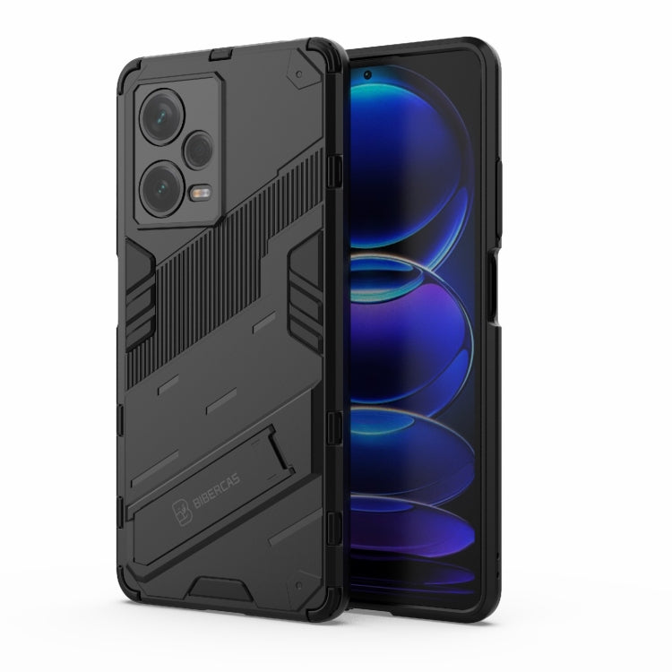 Punk Armor 2 in 1 PC + TPU Phone Case with Invisible Holder, For Xiaomi Redmi Note 12 Pro+ China