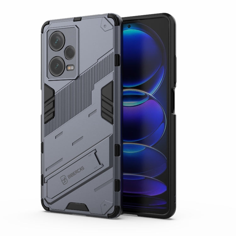Punk Armor 2 in 1 PC + TPU Phone Case with Invisible Holder, For Xiaomi Redmi Note 12 Pro+ China