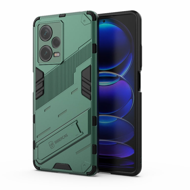Punk Armor 2 in 1 PC + TPU Phone Case with Invisible Holder, For Xiaomi Redmi Note 12 Pro+ China