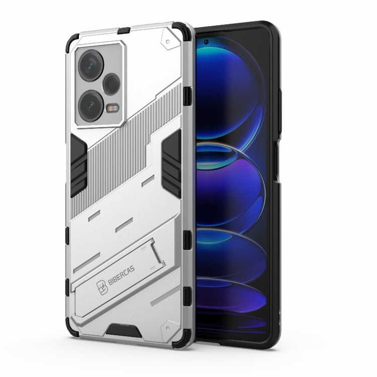 Punk Armor 2 in 1 PC + TPU Phone Case with Invisible Holder, For Xiaomi Redmi Note 12 Pro+ China