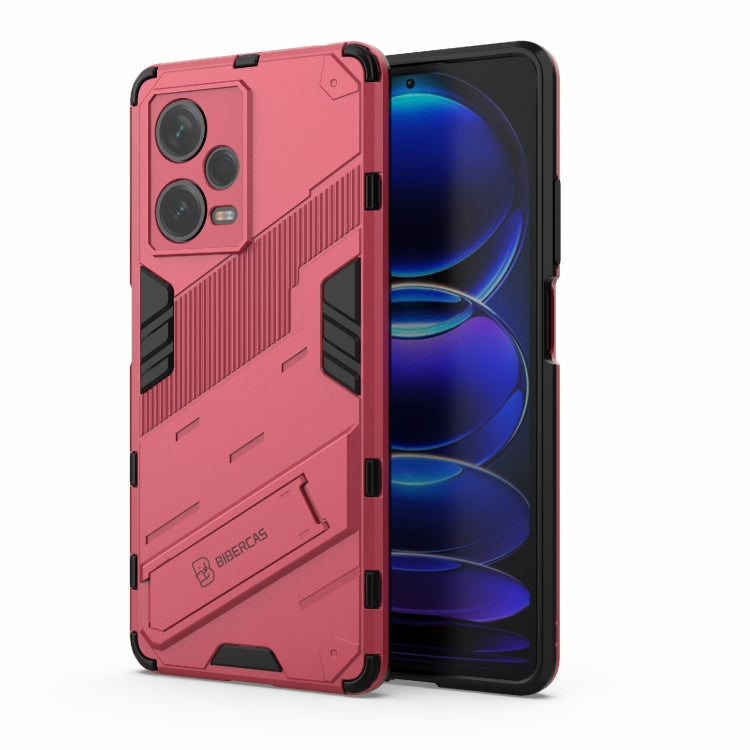 Punk Armor 2 in 1 PC + TPU Phone Case with Invisible Holder, For Xiaomi Redmi Note 12 Pro+ China