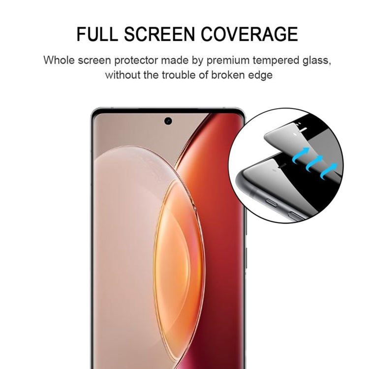 3D Curved Edge Full Screen Tempered Glass Film, For vivo X90 / X90 Pro / X90 Pro+(1 PC)