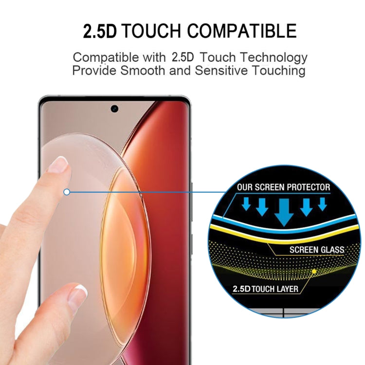 3D Curved Edge Full Screen Tempered Glass Film, For vivo X90 / X90 Pro / X90 Pro+(1 PC)