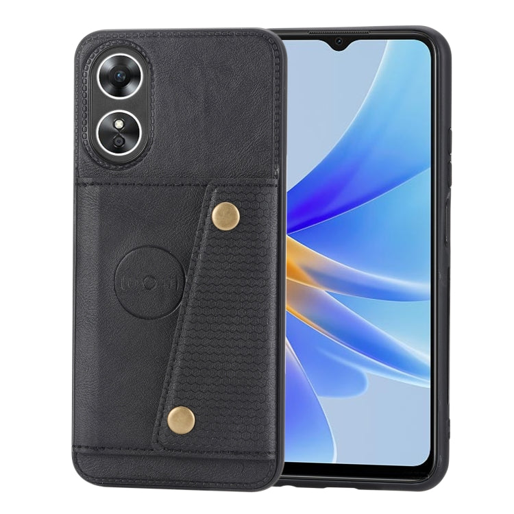 Double Buckle Card Slots Magnetic Phone Case, For OPPO A17, For Samsung Galaxy A04, For Xiaomi 12T Pro